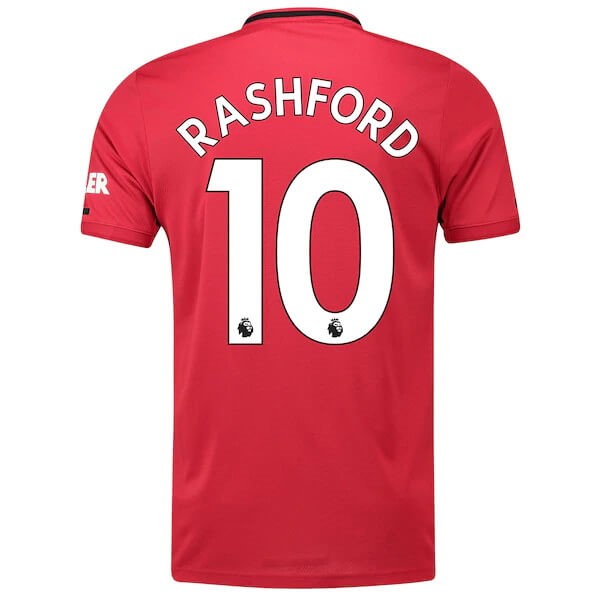 Camiseta Manchester United NO.10 Rashford Primera equipo 2019-20 Rojo